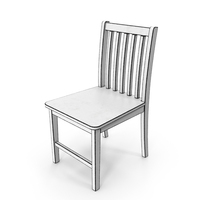 Wooden Outlined Chair PNG & PSD Images
