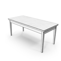 Wooden Outlined Table PNG & PSD Images