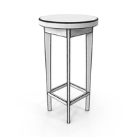 Wooden Outlined Stool PNG & PSD Images