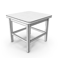 Wooden Outline Small Table PNG & PSD Images