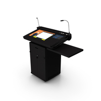 Modern Business Lectern Black PNG & PSD Images