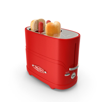 Nostalgia Retro Series Pop Up Toaster Carrying Hot Dog PNG & PSD Images