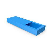 Open Packaging Box Blue PNG & PSD Images