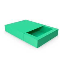Open Packaging Box Green PNG & PSD Images