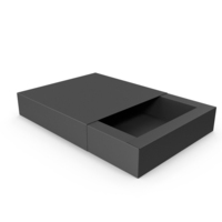 Open Packaging Box Black PNG & PSD Images