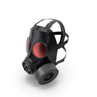 Gas Mask Red Mirrored PNG & PSD Images