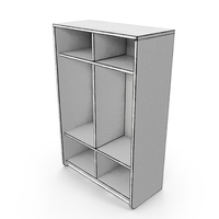 Wooden Outlined Wardrobe PNG & PSD Images
