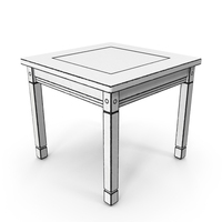 Wooden Outlined Table PNG & PSD Images