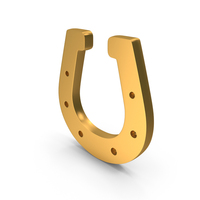 Horse Shoe Icon Gold PNG & PSD Images