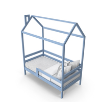 Blue Bed PNG & PSD Images