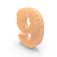 Wavy Shape Number 9 PNG & PSD Images