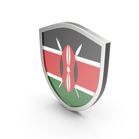 Kenya Flag Shield PNG & PSD Images