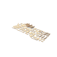 Ship Wooden  Puzzle Disassembled PNG & PSD Images