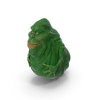 Slimer Green Cartoon Calm Pose PNG & PSD Images
