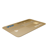 Visa Gold Credit Card PNG & PSD Images