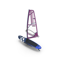 Windsurf SUP Gladiator With STX Sail PNG & PSD Images