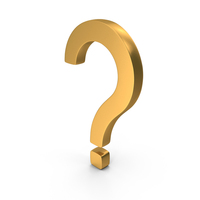 Help Question Mark Gold PNG & PSD Images