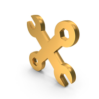 Settings Repair Icon Gold PNG & PSD Images