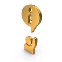 User with Raised Hand Information Web Gold PNG & PSD Images
