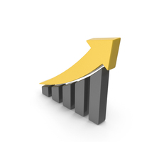 Stock Market Growth Arrow Symbol PNG & PSD Images