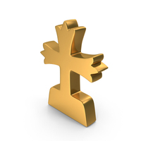 Gold RIP Cross Halloween Decorative Symbol PNG & PSD Images