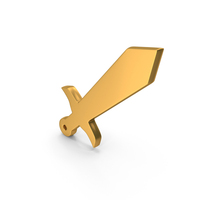 Gold Sword Weapon Logo PNG & PSD Images