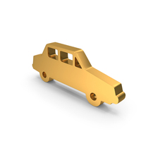 Gold Car Symbol PNG & PSD Images