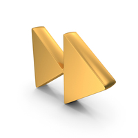 Gold Fast Forward Symbol PNG & PSD Images