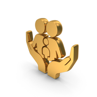 Gold Family Insurance Symbol PNG & PSD Images