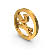 Gold No Smoking Round Logo PNG & PSD Images