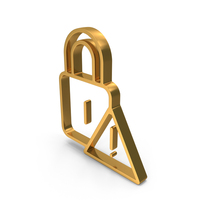 Secure Warning Lock Web PNG & PSD Images