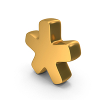 Gold Star Password Symbol PNG & PSD Images