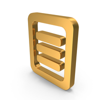 Three Bar Menu In Square PNG & PSD Images