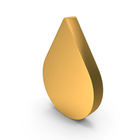 Gold Water Drop Logo PNG & PSD Images