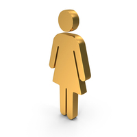 Gold Women Symbol PNG & PSD Images