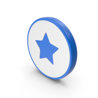Blue & White Star Of David Round Symbol PNG & PSD Images