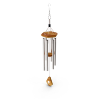 Chrome Plated Wind Chime PNG & PSD Images