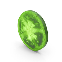 Green Tomato Slice PNG & PSD Images
