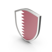 Qatar Flag Shield PNG & PSD Images