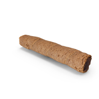 Viennese Waffle Roll With Cocoa Cream Bitten PNG & PSD Images