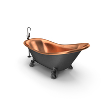 Bathtub With Standing Mixer Faucet PNG & PSD Images
