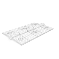 Hinge With Screwhead Wireframe PNG & PSD Images