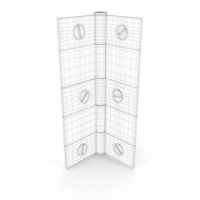 Hinge With Screwhead Wireframe PNG & PSD Images