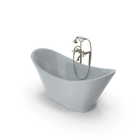 Bathtub With Standing Mixer Faucet PNG & PSD Images