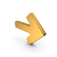Gold Arrow Symbol PNG & PSD Images