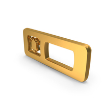 Gold Notification Counter Symbol PNG & PSD Images