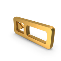 Gold Play Counter Symbol PNG & PSD Images