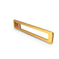 Gold Big Wrong Mark Counter Symbol PNG & PSD Images