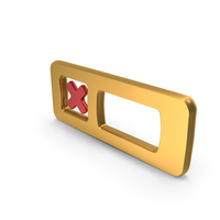 Gold Small Dislike Counter Symbol PNG & PSD Images