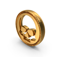 Gold Skull Coin Symbol PNG & PSD Images